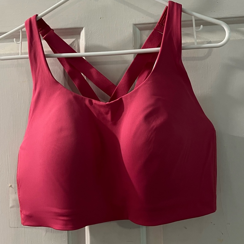 Lululemon Pink Sports Bra Racerback Compression